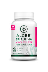 Spirulina & L-Carnitine Kapsül 500mg | 90 Adet | Hafif Ambalaj – Yeni Seri | ALGEE®