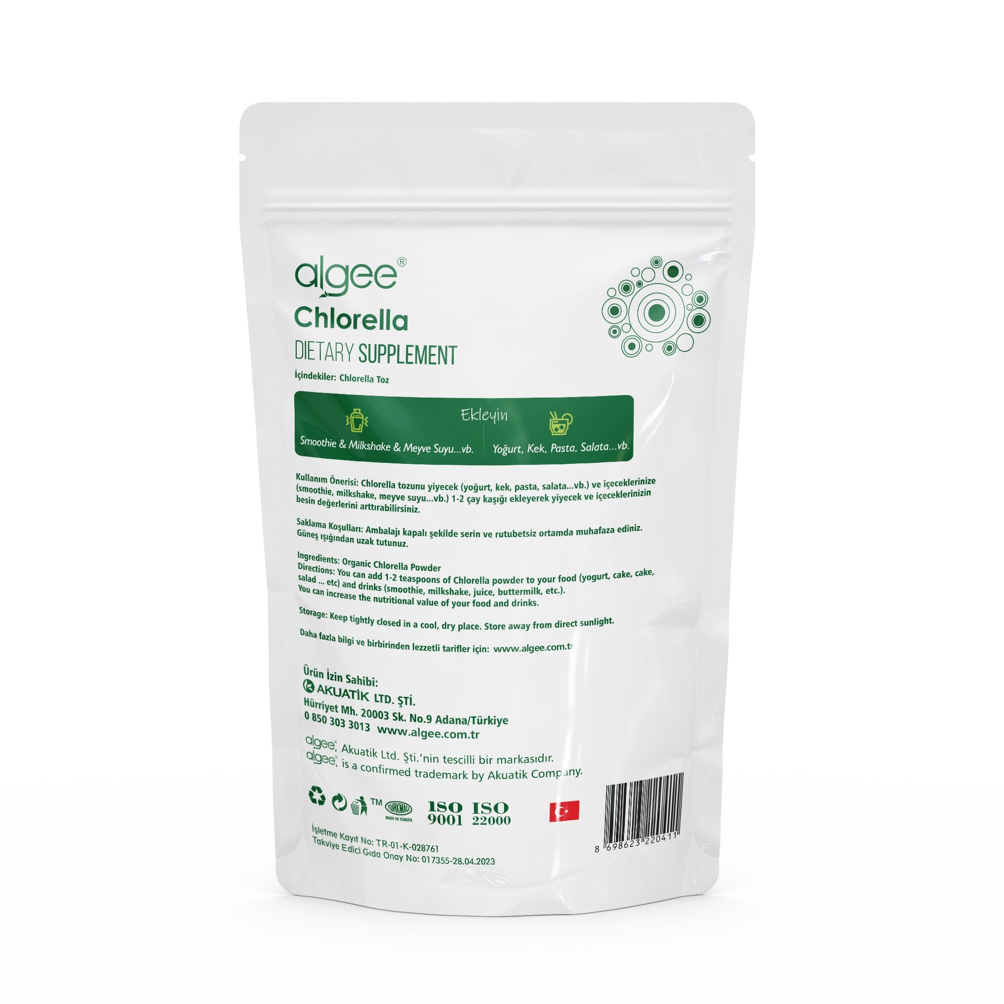 algee® Chlorella Toz 50 gr