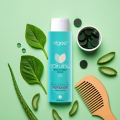Spirulina Yoğun Bakım Şampuanı 400 ml | Doğal & Bitkisel İçerik – Saç Dökülmesine Karşı | algee®