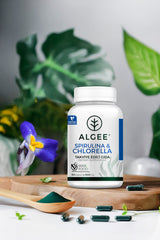 Spirulina & Chlorella Kapsül 500mg | 90 Adet | Vegan Süper Gıda Takviyesi | ALGEE®