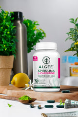 Spirulina & L-Carnitine Kapsül 500mg | 90 Adet | Hafif Ambalaj – Yeni Seri | ALGEE®